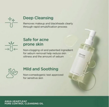 Heartleaf Pore Control Cleansing Oil